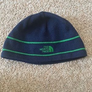 The north face youth medium hat blue green